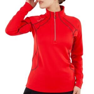 Sunice Megan SuperliteFX Stretch Thermal 1/4 Zip Pullover Thermal Hiking Blue XL